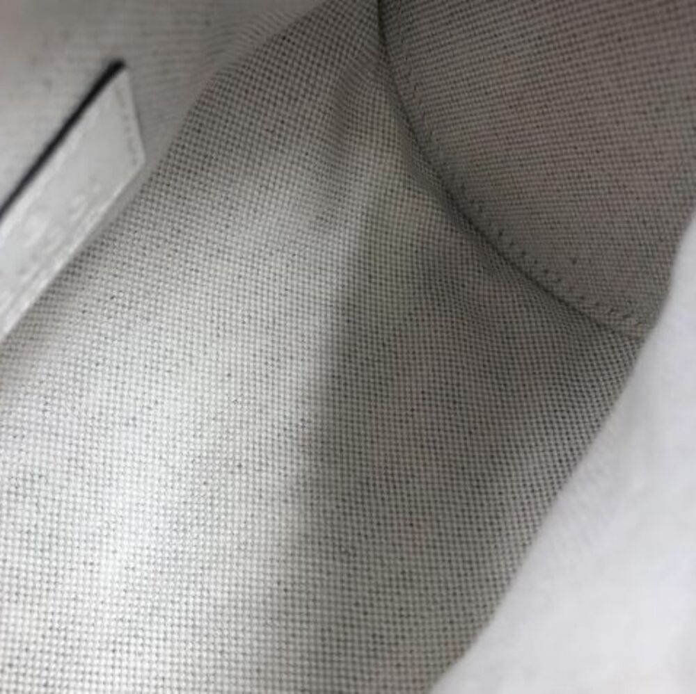 Gucci Mystic White Leather GG Mini Blondie Barrel Shoulder Bag Purse Pristine! - Picture 9 of 11